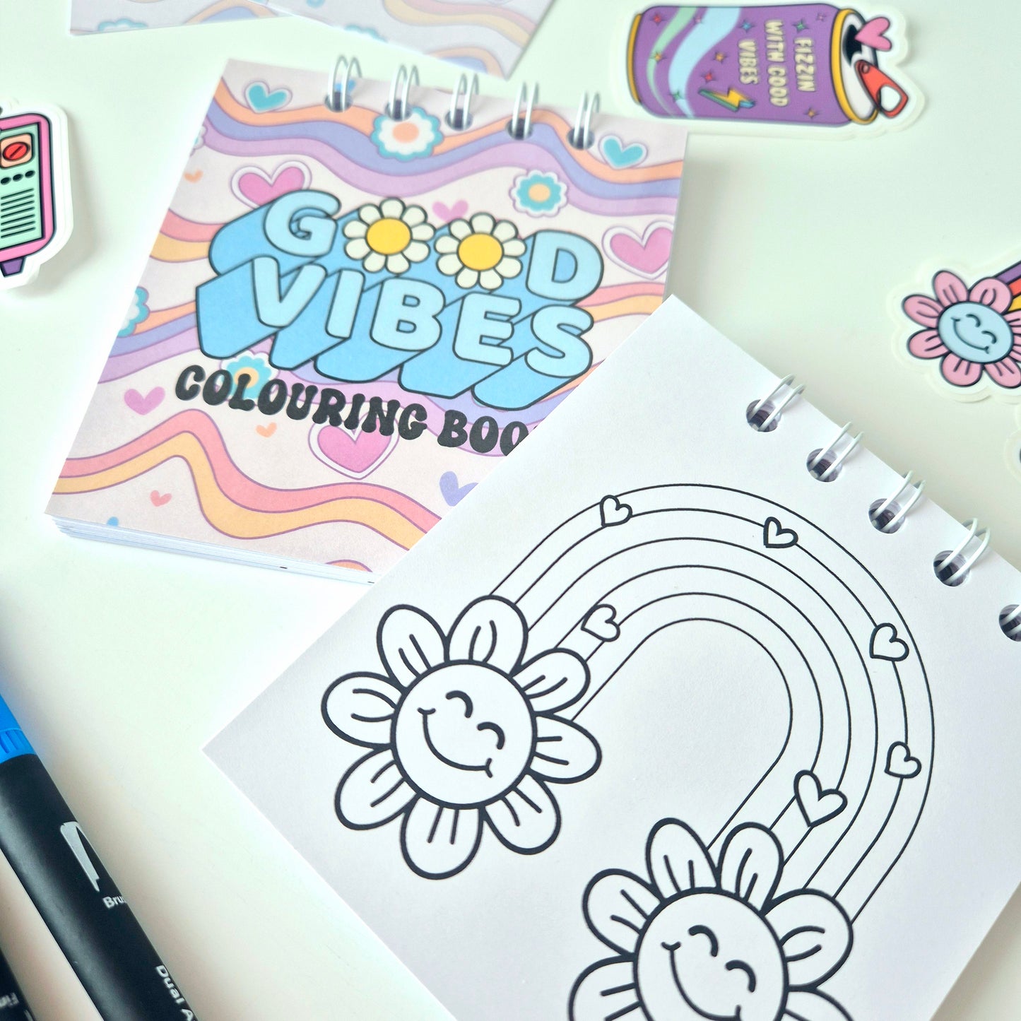 Good Vibes Mini Colouring Book