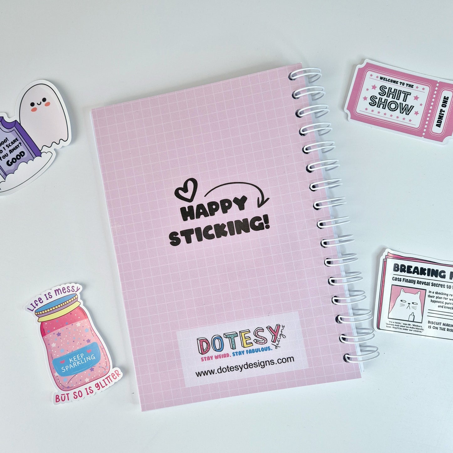 FUCK OFF, I have Sticker Commitment Issues Reusable Sticker Book