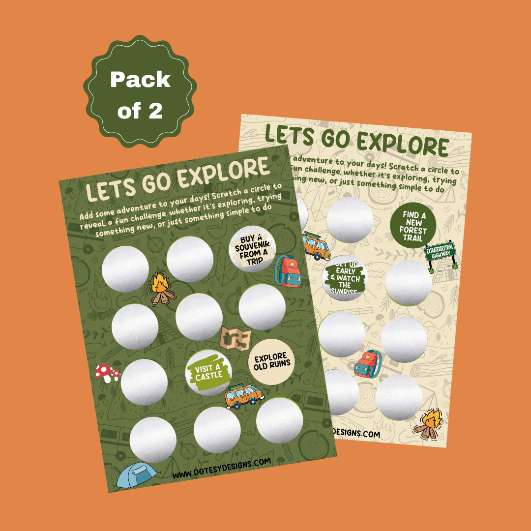 Let's Go Explore Scratch Cards Pk of 2