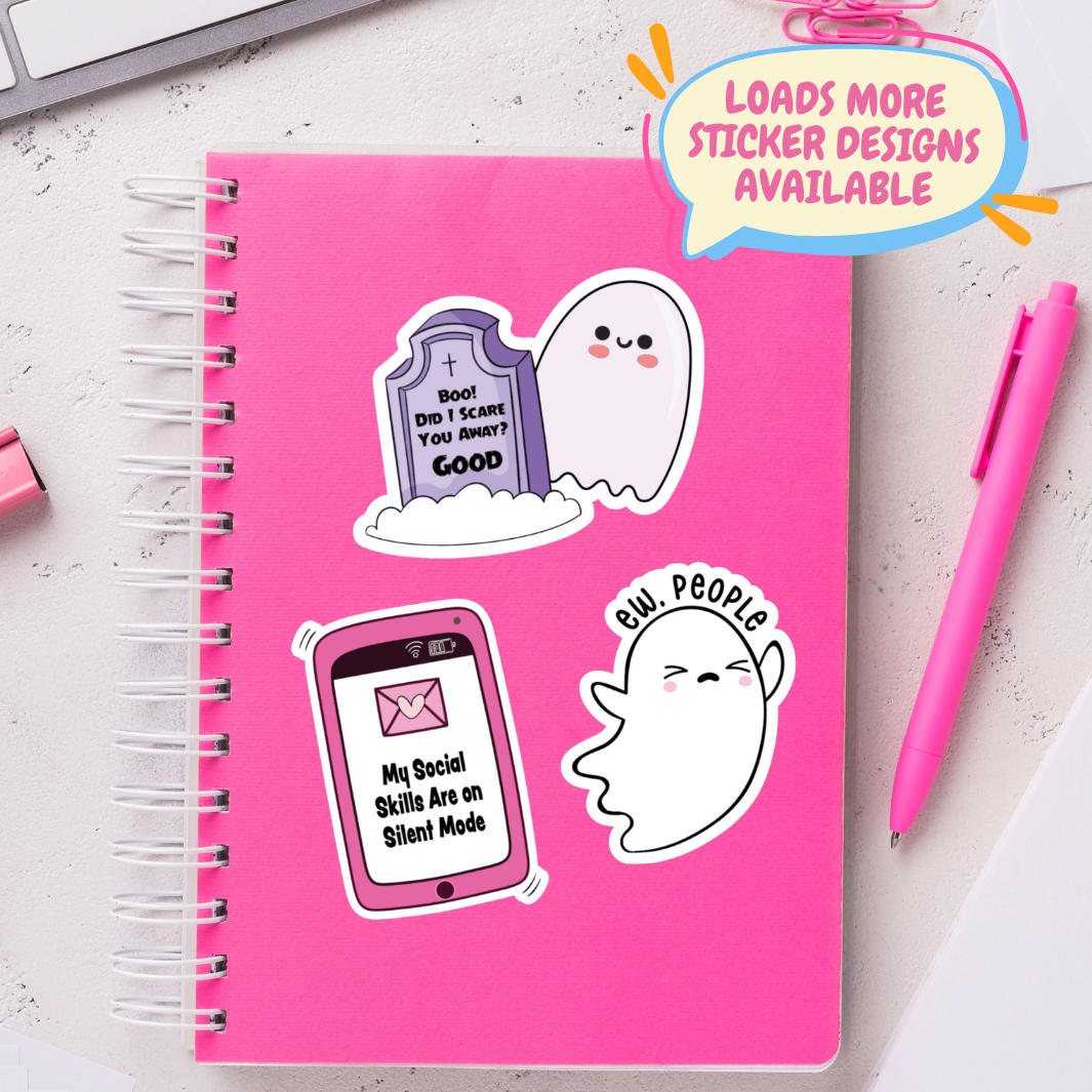 Welcome to the Zero Fucks Club Smiley Face Sticker Pink