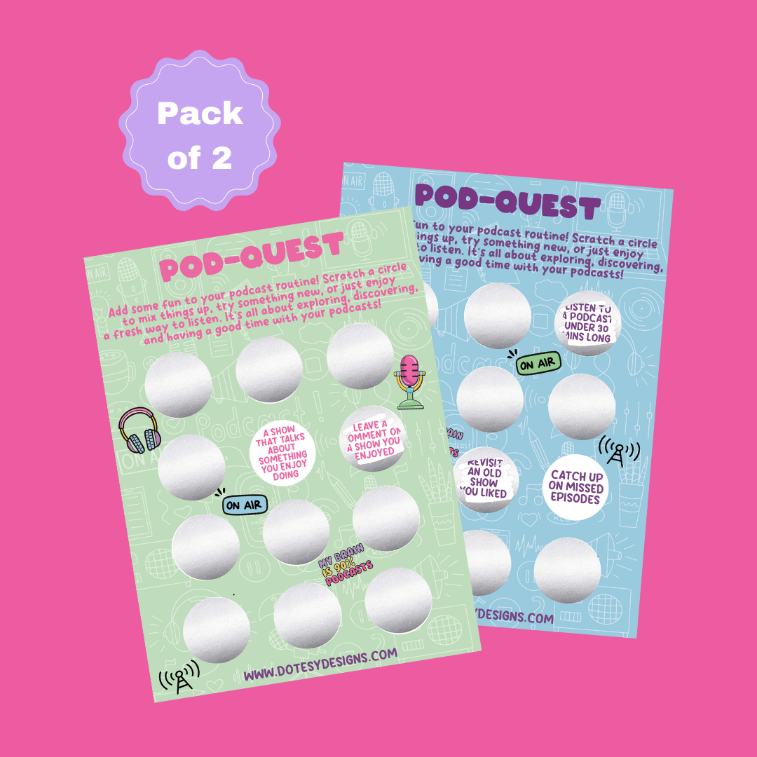 Pod-Quest Scratch Card Pk of 2