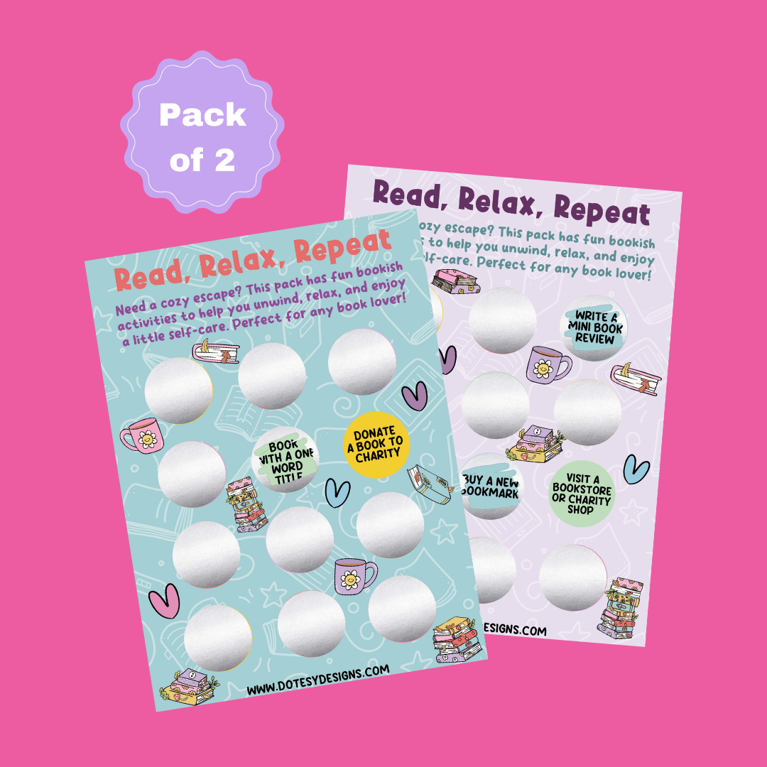 Read, Relax, Repeat Scratch Cards Pk of 2