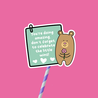 Little Bear Reminder Sticker