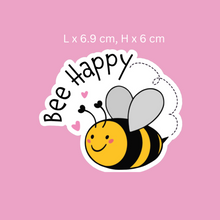 Load image into Gallery viewer, Bee Happy Cute Sticker

