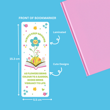 Load image into Gallery viewer, As Flower Bring Colour Green Bookmarker
