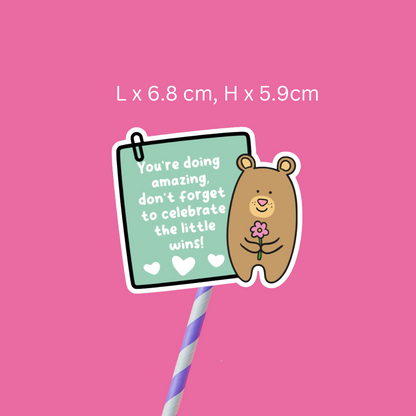 Little Bear Reminder Sticker