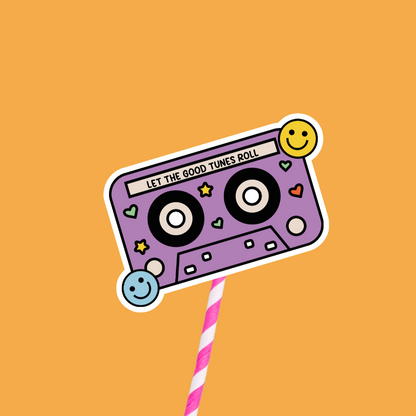 Let The Good Tunes Roll, Cassette Tape Sticker