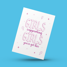 Load image into Gallery viewer, Girls Supporting Girls Card
