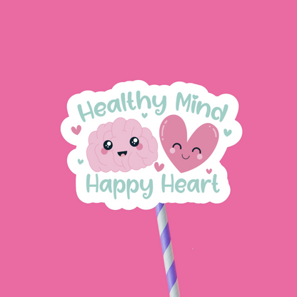 Healthy Mind, Healthy Heart Sticker