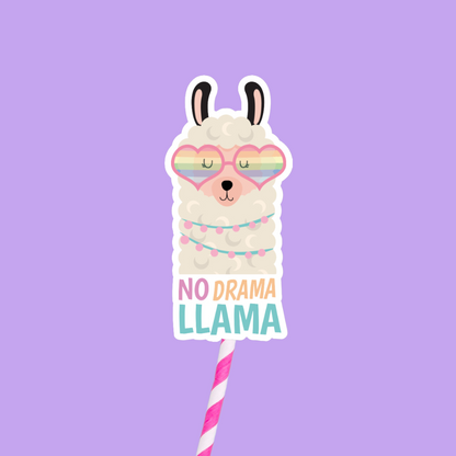 No Drama Llama Sticker