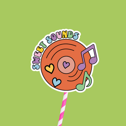 Sweet Sounds Record Sticker