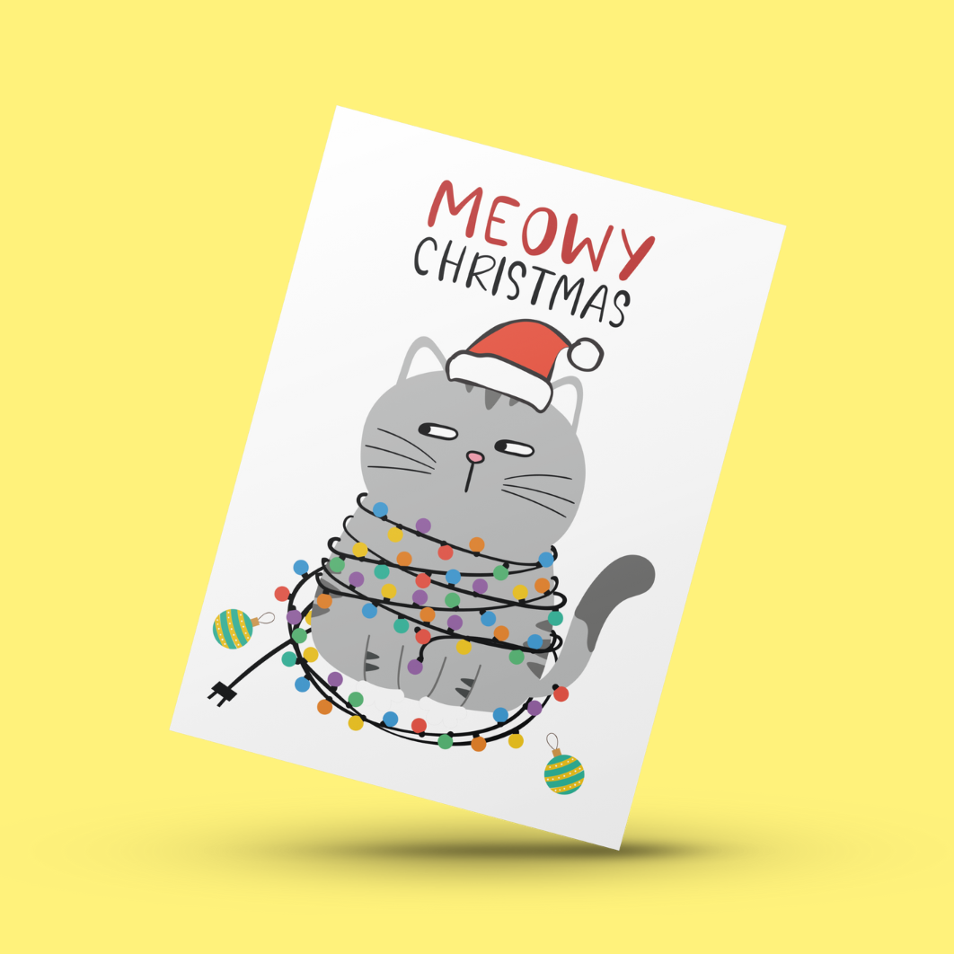 Meowy Christmas Card