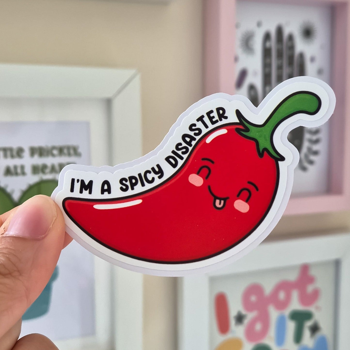 I'm A Spicy Disaster Sticker