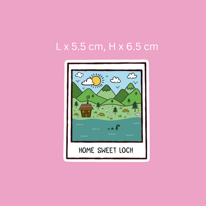 Home Sweet Loch Doodle Sticker
