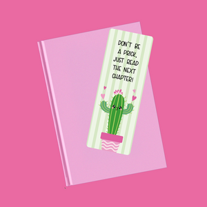 Don't Be A Prick Bookmarker