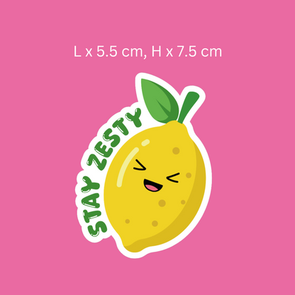 Stay Zesty Lemon Sticker