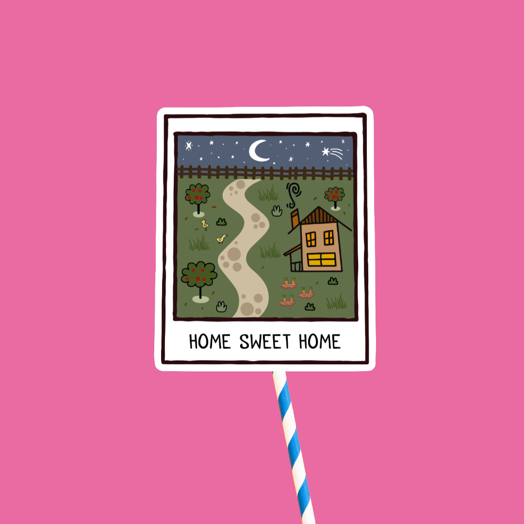 Home Sweet Home Doodle Sticker