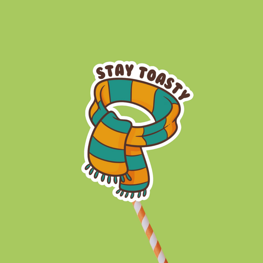 Stay Toasty Scarf Sticker