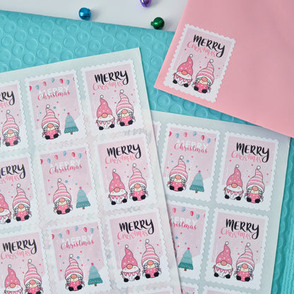 Christmas Gonks Stamp Sticker Sheets