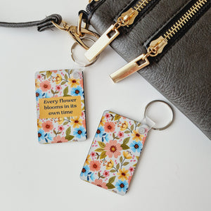 Every Flower Blooms Keychain