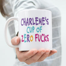 Load image into Gallery viewer, Felt Tip Cup of Zero Fucks (Personalised) Mug
