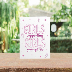 Girls Supporting Girls Card