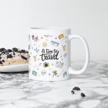 Load image into Gallery viewer, It&#39;s Time To Travel Doodle Mug
