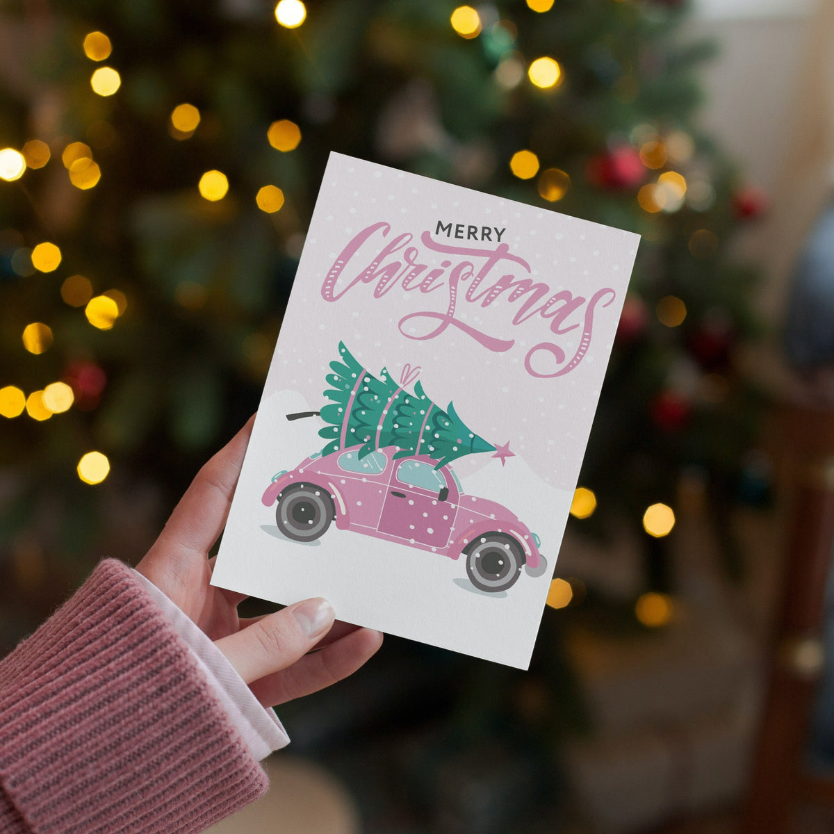 Driving Home For Christmas Cute Card