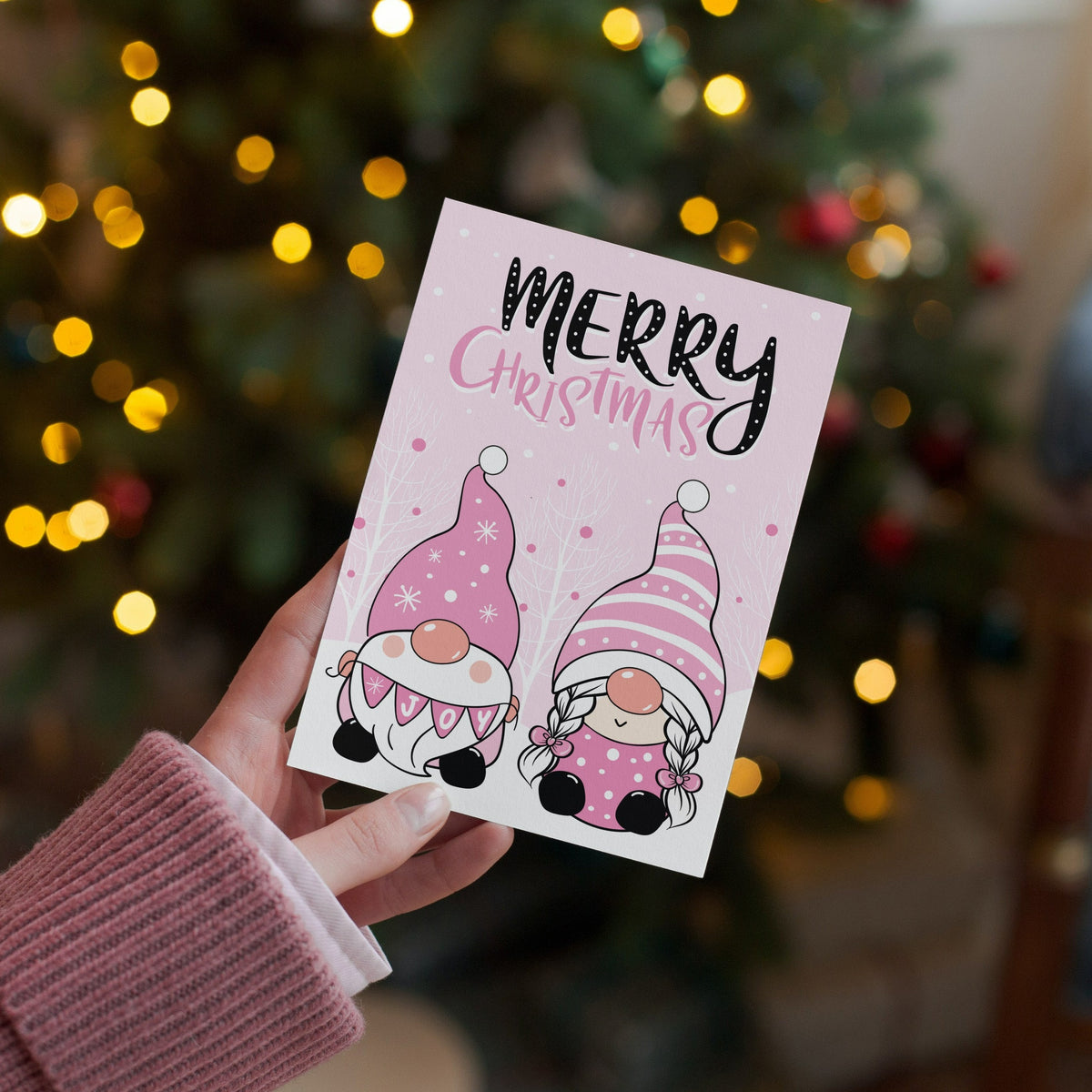 Merry Christmas Gonks/Gnomes Card