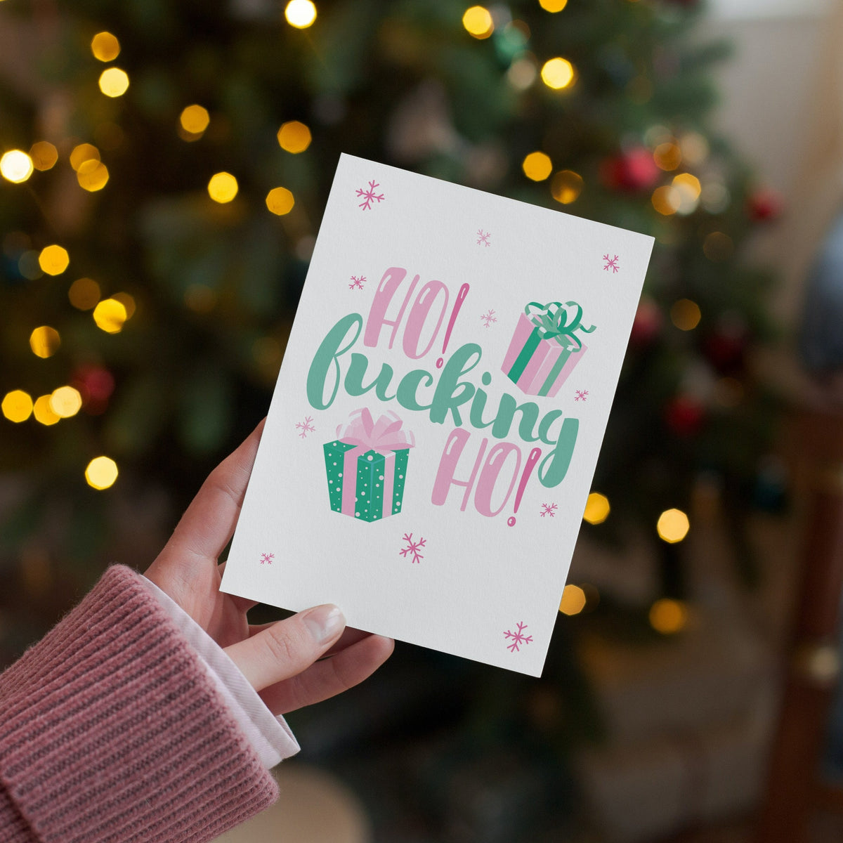 Ho, Fucking, Ho Cheeky Christmas Card