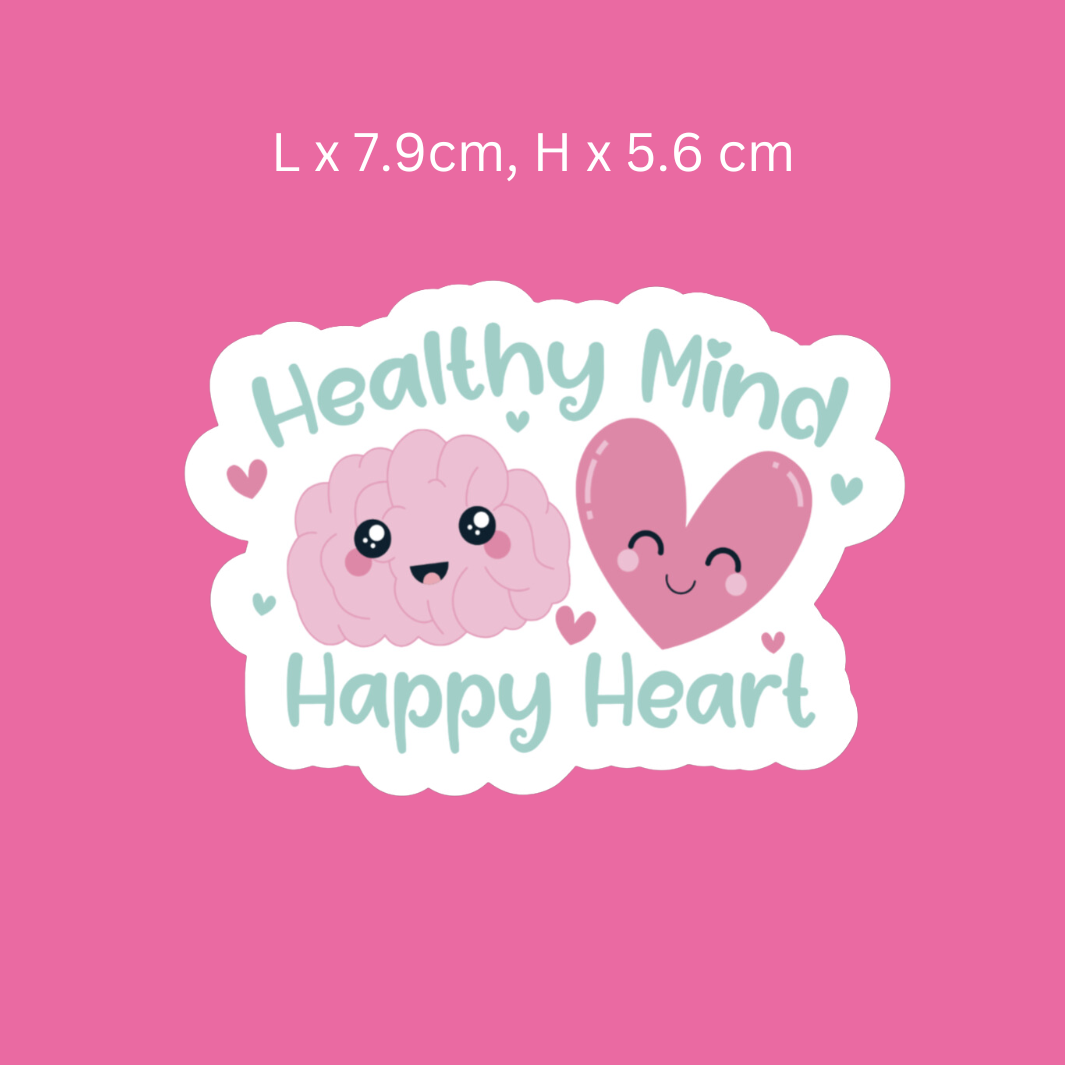 Healthy Mind, Healthy Heart Sticker