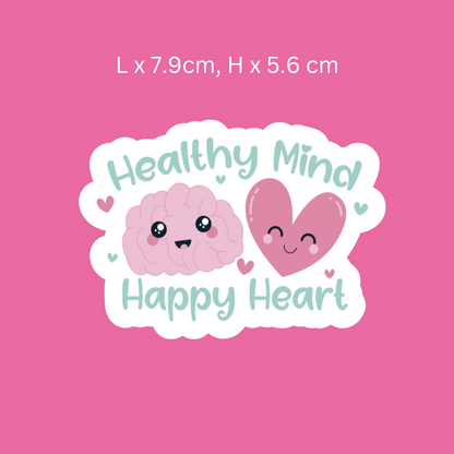 Healthy Mind, Healthy Heart Sticker