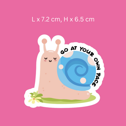 Go At Your Own Pace Sticker