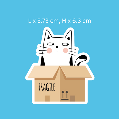 Cat In A Box Sticker