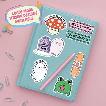 Cute Frog Heart Sticker