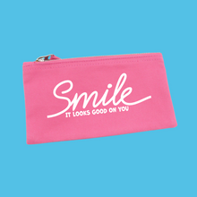 Load image into Gallery viewer, Smile It Looks Good On You Zip Pouch
