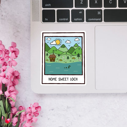 Home Sweet Loch Doodle Sticker