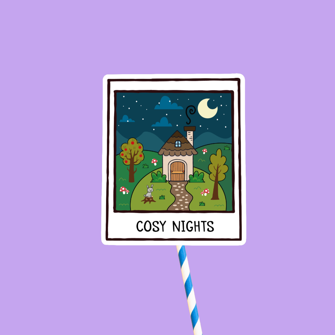 Cosy Nights Doodle Sticker