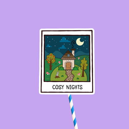 Cosy Nights Doodle Sticker