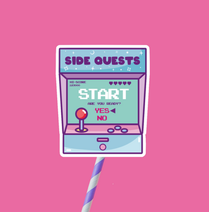 Side Quests Game Sticker