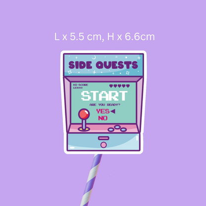 Side Quests Game Sticker