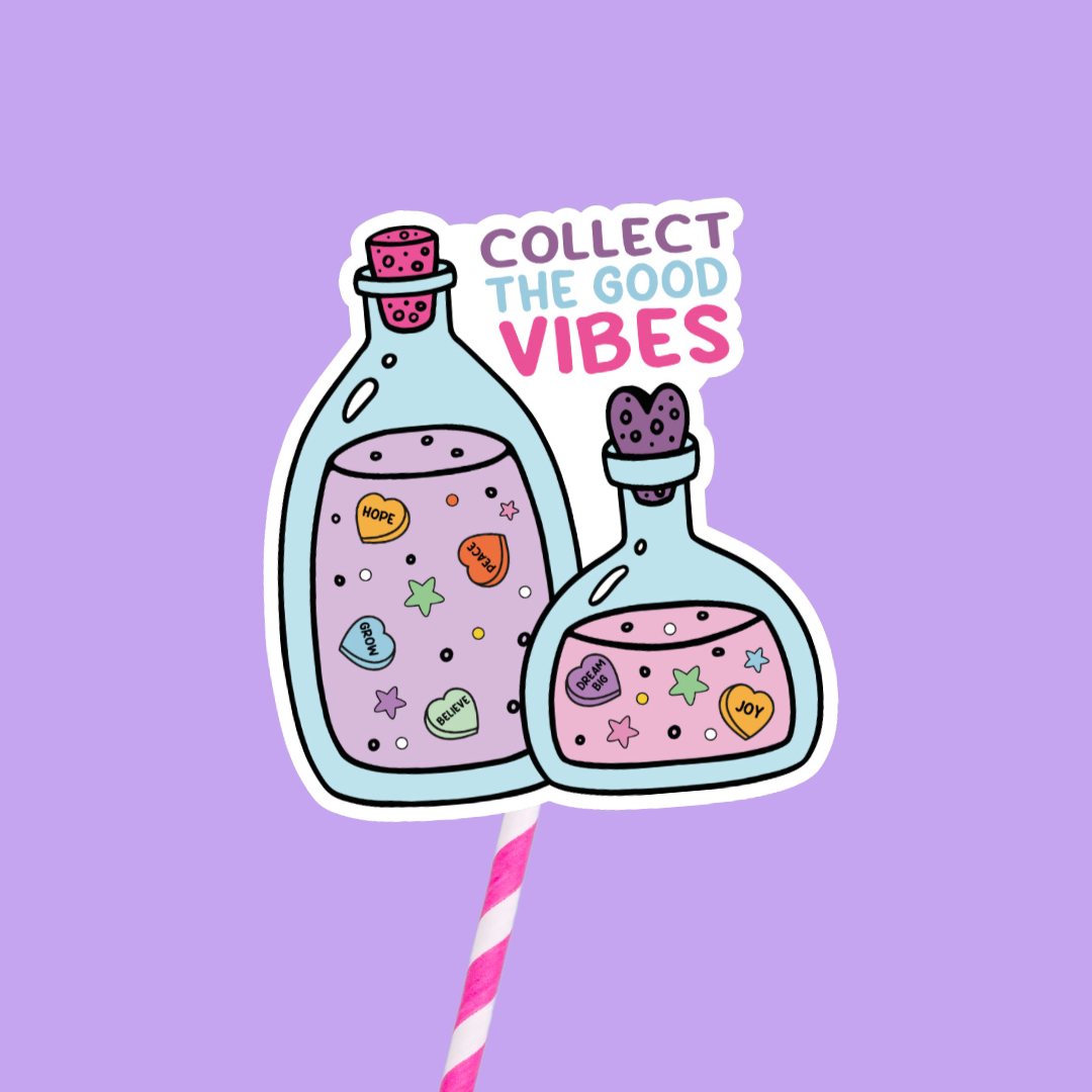 Collect The Good Vibes Sticker