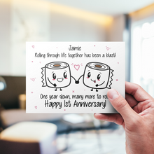 Load image into Gallery viewer, Rolling With You 1st Anniversary Card
