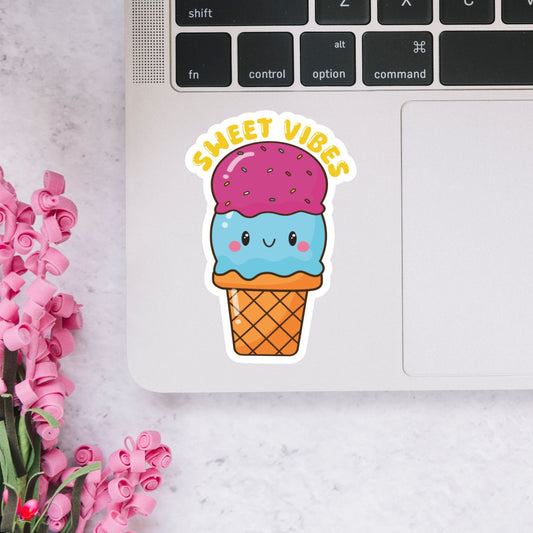 Sweet Vibes Ice Cream Sticker