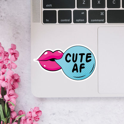 CUTE AF Pop Art Sticker