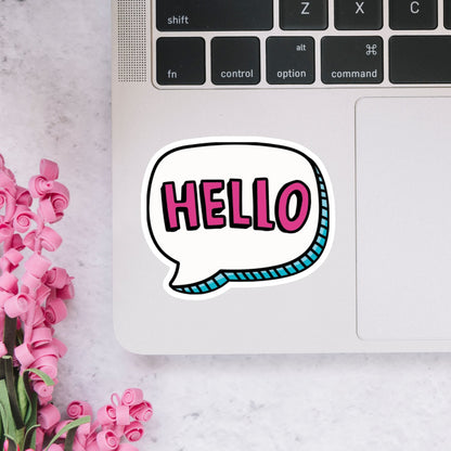 Hello Sticker Pop Art Sticker