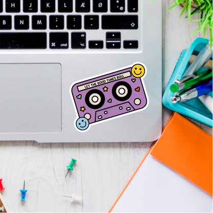 Let The Good Tunes Roll, Cassette Tape Sticker