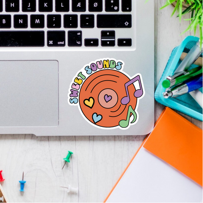 Sweet Sounds Record Sticker