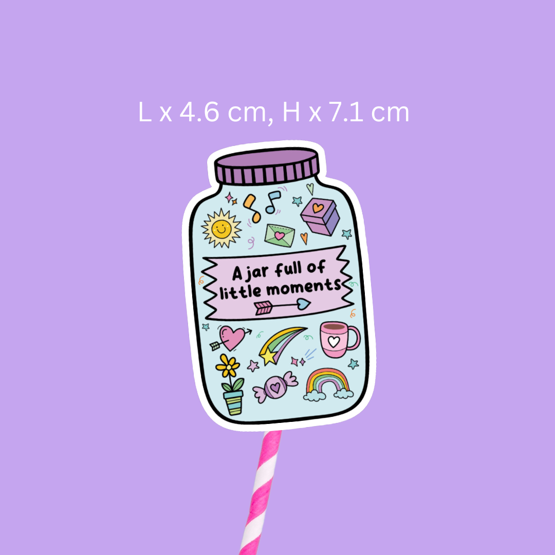 A Jar Full of Little Moments Sticker