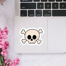 Load image into Gallery viewer, Cute Skull &amp; Bones Sticker,
